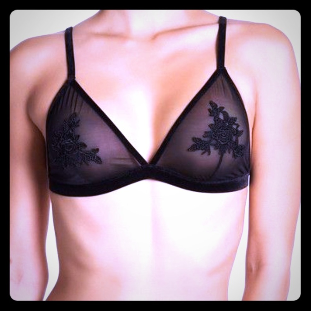 NWOT Free press black bralette